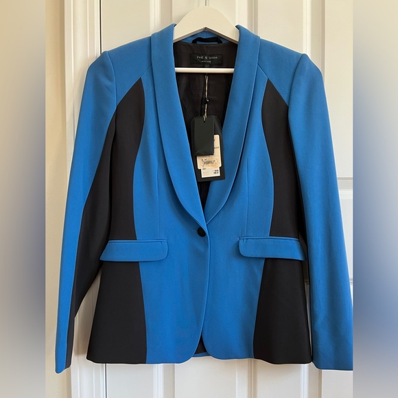 rag & bone Jackets & Blazers - Rag & Bone Jefferson Blue Blazer Women Sz 2